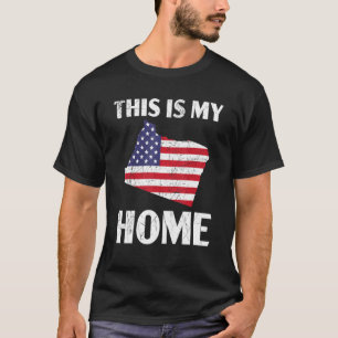 Camiseta Este Es Mi Hogar Oregon Usa America Oregonians