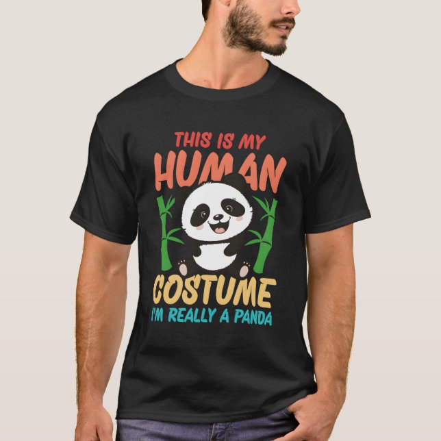 Camiseta Este Es Mi Hu. Soy Realmente Un Panda. (Anverso)
