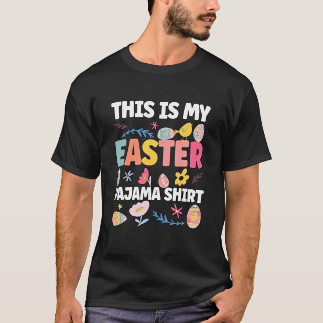 Camiseta Este Es Mi Huevo De Pascua De Pascua De Pajama Bun (Anverso)