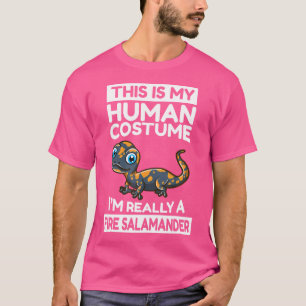 Camiseta Este Es Mi Humano, Realmente Soy Un Salamandra De