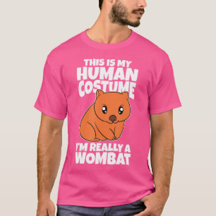Camiseta Este Es Mi Humano, Realmente Soy Un Wombat