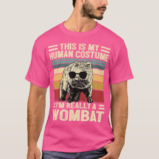Camiseta Este Es Mi Humano, Realmente Un Wombat