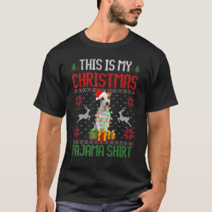 Camiseta Este Es Mi Jack Russell Terrier Dog Navidades Paja