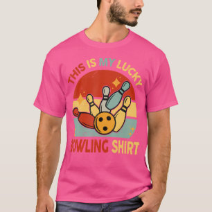 Camiseta Este Es Mi Jugador De Bolos Afortunado