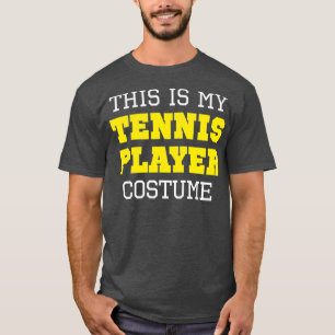Camiseta Este Es Mi Jugador De Tenis Disfrazado Halloween L