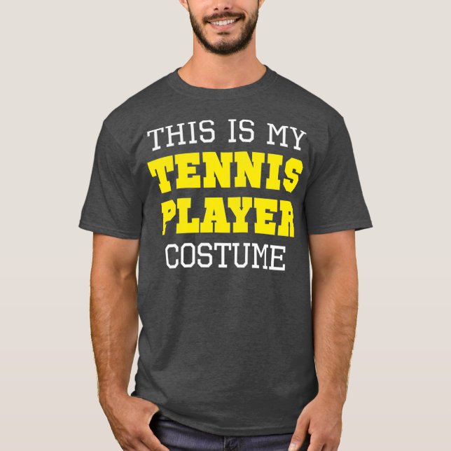 Camiseta Este Es Mi Jugador De Tenis Disfrazado Halloween L (Anverso)