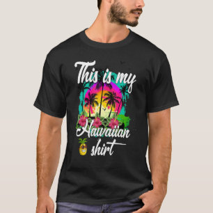 Camiseta Este Es Mi Línea De Playa De Hawaii Luau Aloha Haw