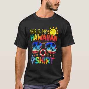 Camiseta Este Es Mi Línea De Playa De Hawaii Luau Aloha Haw