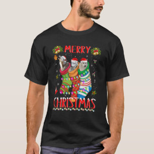 Camiseta Este Es Mi Lobo Navidades Pajama Funny Wolf En Soc