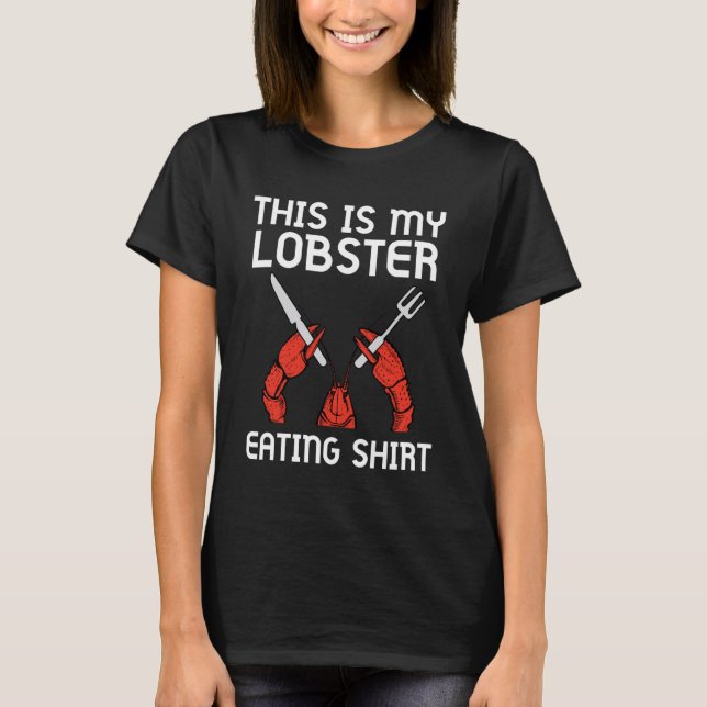 Camiseta Este Es Mi Lobster Comiendo Hielo De Marisco Comid (Anverso)