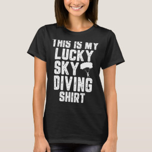 Camiseta Este Es Mi Lucky Skydiving Outfit Parachute Jumpin