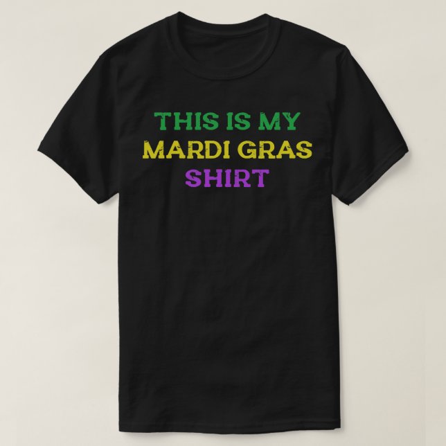 Camiseta Este Es Mi Mardi Gras Shirny Outny Men (Diseño del anverso)