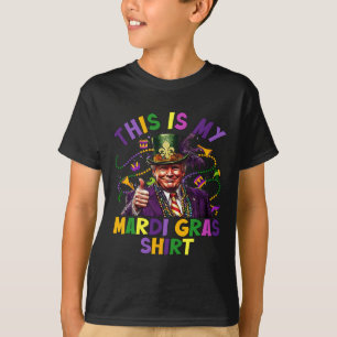 Camiseta Este es mi Mardi Gras Shirny Trump presidente
