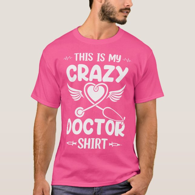 Camiseta Este Es Mi Médico Loco Del Hospital De Camisas Méd (Anverso)