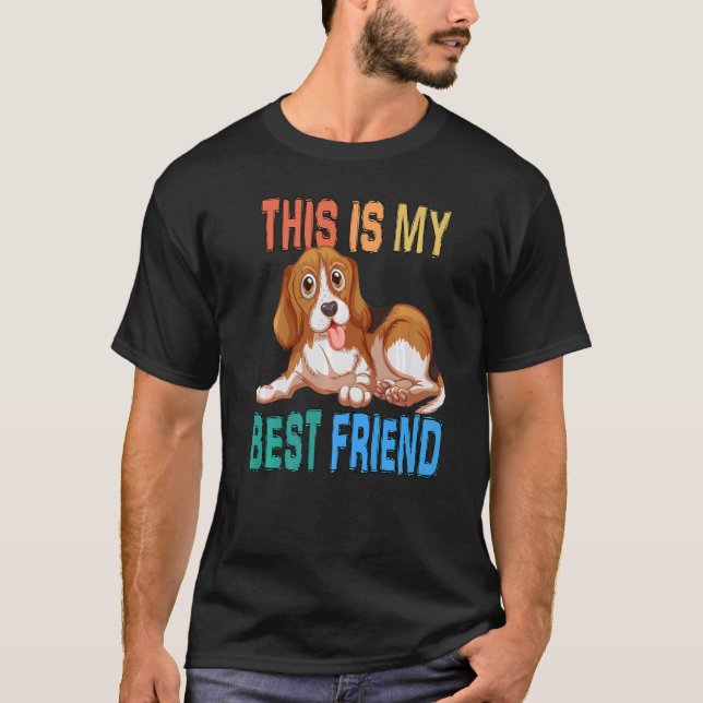 Camiseta Este Es Mi Mejor Amigo Para Los Dueños De Perros Y (Anverso)
