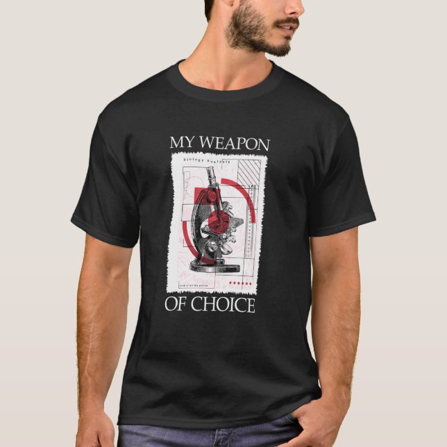 Camiseta Este Es Mi Microscopio De Equipo De Elección (Anverso)