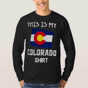 Camiseta Este Es Mi Monto De Souvenir De Bandera De Denver 