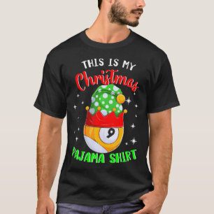 Camiseta Este Es Mi Navidad 9 Ball Billiard Player