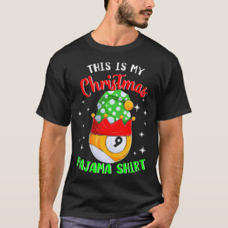 Camiseta Este Es Mi Navidad 9 Ball Billiard Player