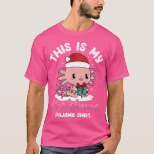 Camiseta Este Es Mi Navidad Axoltol Salamander Kawaii