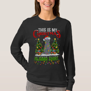 Camiseta Este es mi Navidad Chris, un gato azul ruso