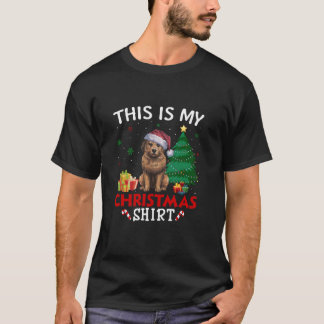 Camiseta Este es mi Navidad de Briard Dog Santa Hat Pajama 