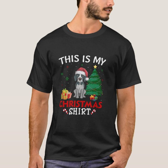 Camiseta Este es mi Navidad de punteros ingleses en Santa H (Anverso)