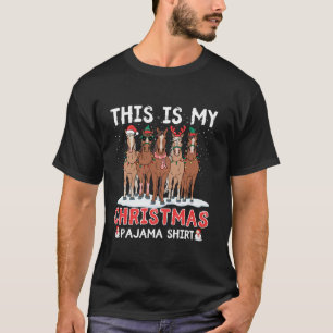 Camiseta Este Es Mi Navidad El Caballo Pajama Que Coincide 