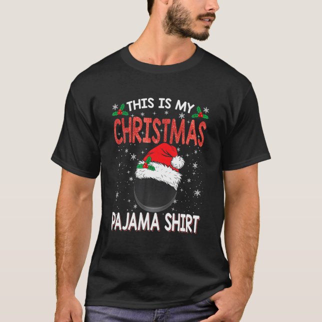Camiseta Este Es Mi Navidad Hockey Pajama Para Niños, Adult (Anverso)