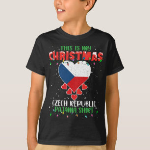 Camiseta Este es mi Navidad Luces Ama República Checa Fl
