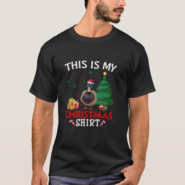Camiseta Este es mi Navidad Mallard de Sombrero de Aves Paj (Anverso)