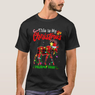 Camiseta Este Es Mi Navidad Moose Pajama Buffalo Plaid