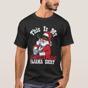 Camiseta Este es mi Navidad Pajama African American Santa