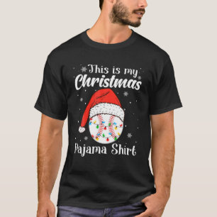 Camiseta Este Es Mi Navidad Pajama Baseball Sport Lover