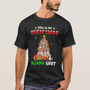 Camiseta Este Es Mi Navidad Pajama Beagle Perro Árbol De N