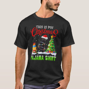 Camiseta Este es mi Navidad Pajama Black Cat Navidades Li