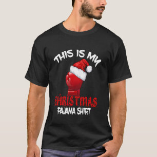 Camiseta Este Es Mi Navidad Pajama Boxing Mma Fiesta De Nav