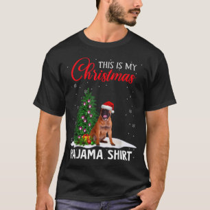Camiseta Este Es Mi Navidad Pajama Bullmastiff Xmas Perro L