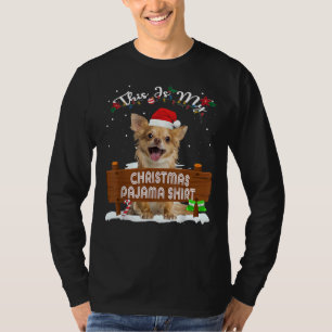 Camiseta Este Es Mi Navidad Pajama Chihuahua Perro Mamá Pap