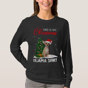 Camiseta Este Es Mi Navidad Pajama Chihuahua Xmas Perro Lov