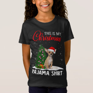 Camiseta Este Es Mi Navidad Pajama Chihuahua Xmas Perro Lov
