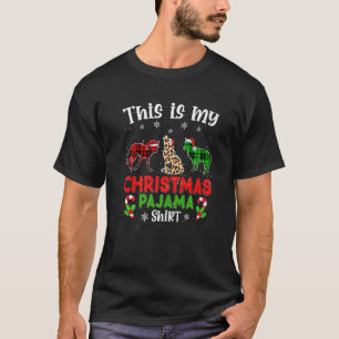 Camiseta Este Es Mi Navidad Pajama Coyote Animales Leopard