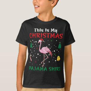 Camiseta Este Es Mi Navidad Pajama Funny Flamingo Lover S