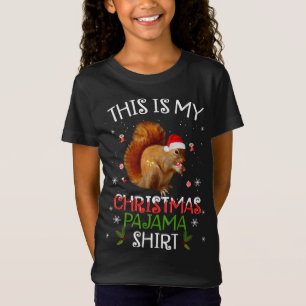 Camiseta Este Es Mi Navidad Pajama Funny Navidades Squirt
