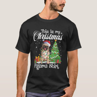 Camiseta Este Es Mi Navidad Pajama Funny Pug Dog Lover Xm