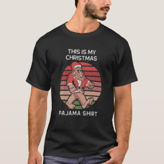 Camiseta Este Es Mi Navidad Pajama - Funny Sasquatch