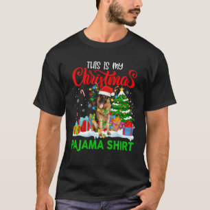 Camiseta Este es mi Navidad Pajama German Shepherd Christ
