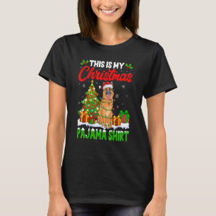 Camiseta Este es mi Navidad Pajama German Shepherd Dog