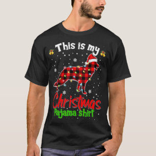 Camiseta Este es mi Navidad Pajama German Shepherd Dog