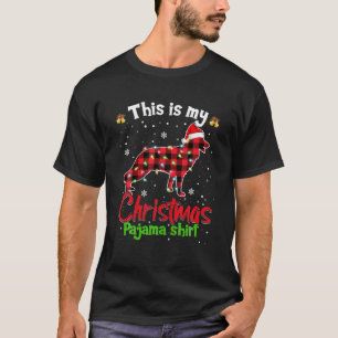 Camiseta Este es mi Navidad Pajama German Shepherd Dog